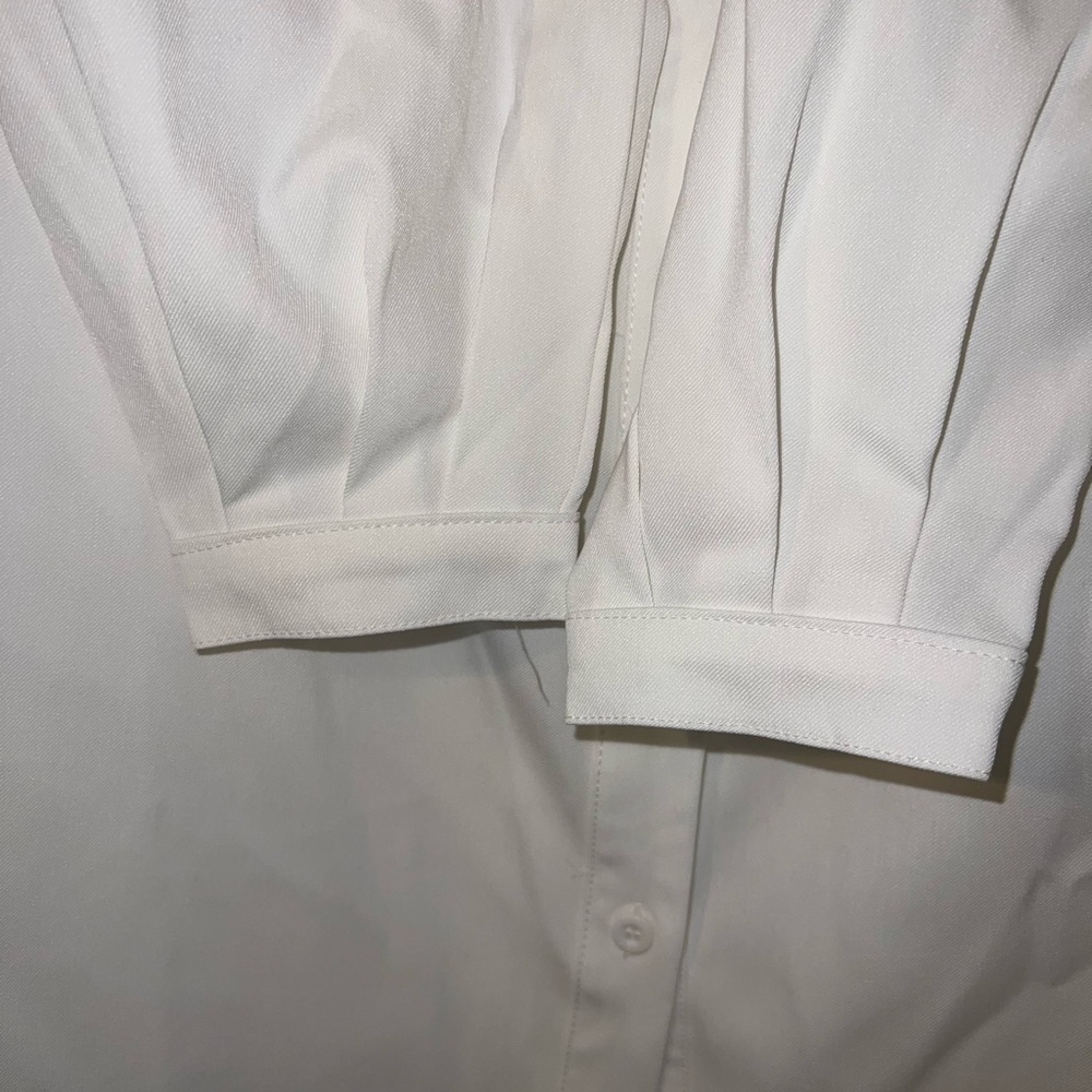 Nasty Gal White Long Sleeve Button-Up Dress - Picture 7 of 10